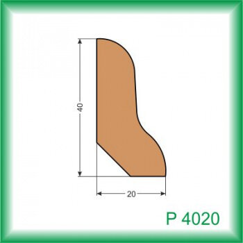 Podlahová lišta - P4020 /na objednávku - min. odber 100 m