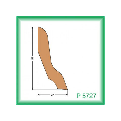 Podlahová lišta - P5727 /na objednávku - min. odber 100 m