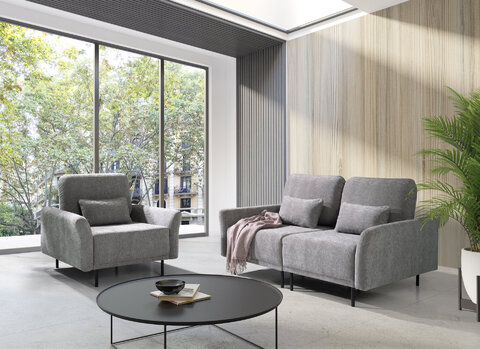 Pohovka + kreslo Modulo 174x90-100x103-125