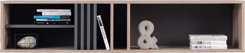 Polica AL11 dub estana/antracit 140x30x30