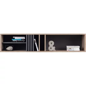Polica AL11 dub estana/antracit 140x30x30