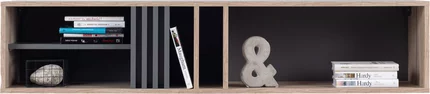 Polica AL11 dub estana/antracit 140x30x30