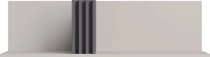 Polica AL12 kašmír 110x30x30