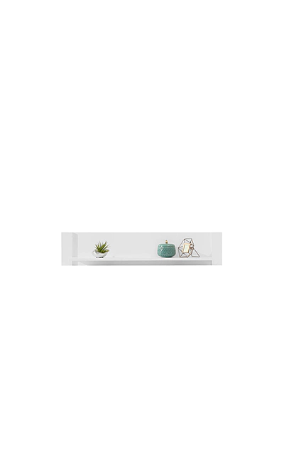 Polica BE11 biela 120x20x25