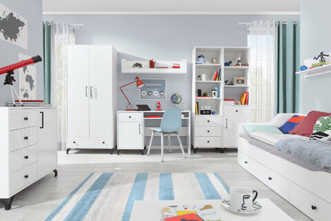 Polica BE12 biela 120x24x25