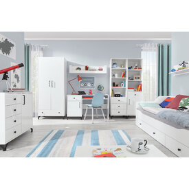 Polica BE12 biela 120x24x25