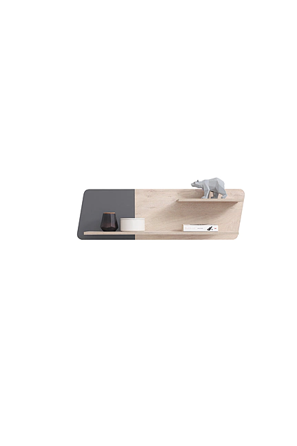Polica DL13 dub/antracit 110x25x33