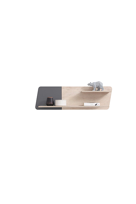 Polica DL13 dub/antracit 110x25x33