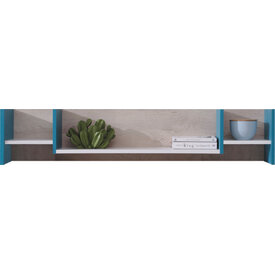 Polica PL13 biela/dub/morská 24x25x125