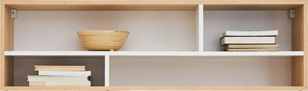 Polica PX12 dub sušienkový/biela/sivá 120x22x35