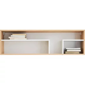 Polica PX13 dub sušienkový/biela/sivá 105x22x30