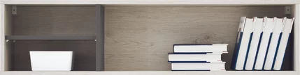 Polica RM14 dub wilton biely/biela/antracit 120x25x30