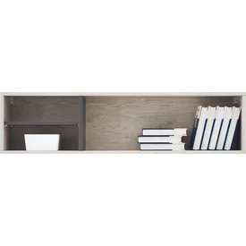 Polica RM14 dub wilton biely/biela/antracit 120x25x30