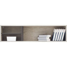 Polica RM14 dub wilton biely/biela/antracit 120x25x30