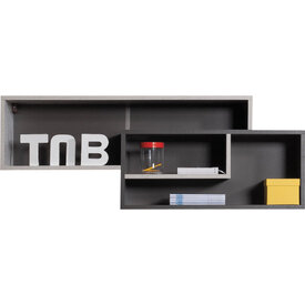 Polička Tablo 10 grafit/enigma 115x43x25