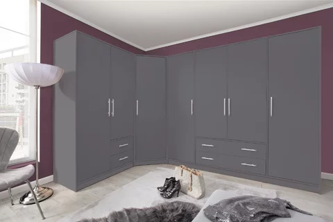 Poličková skriňa Smart 5 L/P antracit 50x190x56