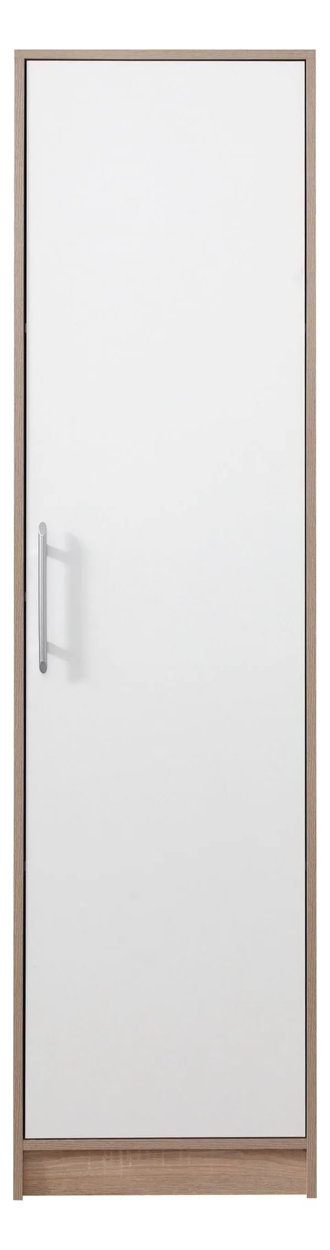 Poličková skriňa Smart 5 L/P biela/dub sonoma 50x190x56