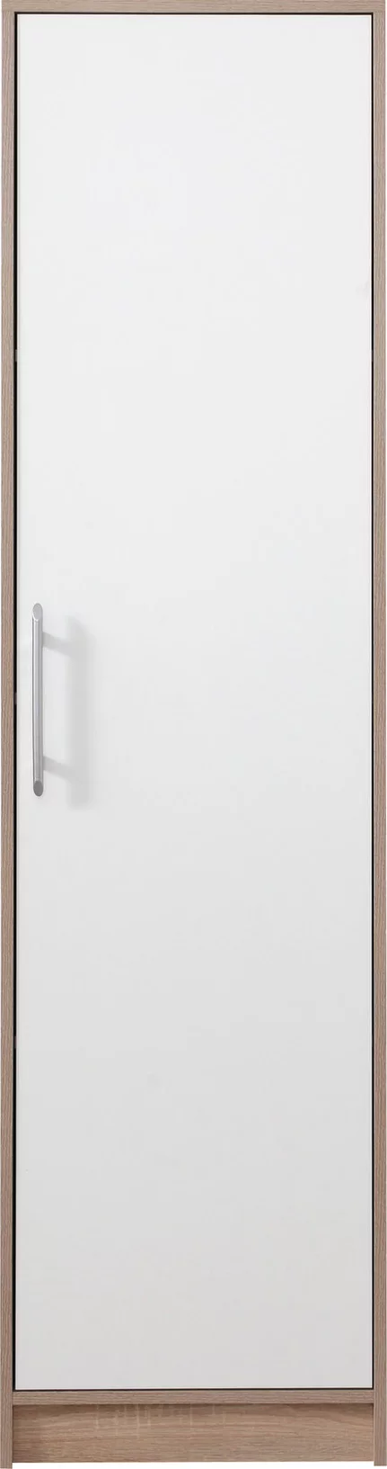 Poličková skriňa Smart 5 L/P biela/dub sonoma 50x190x56