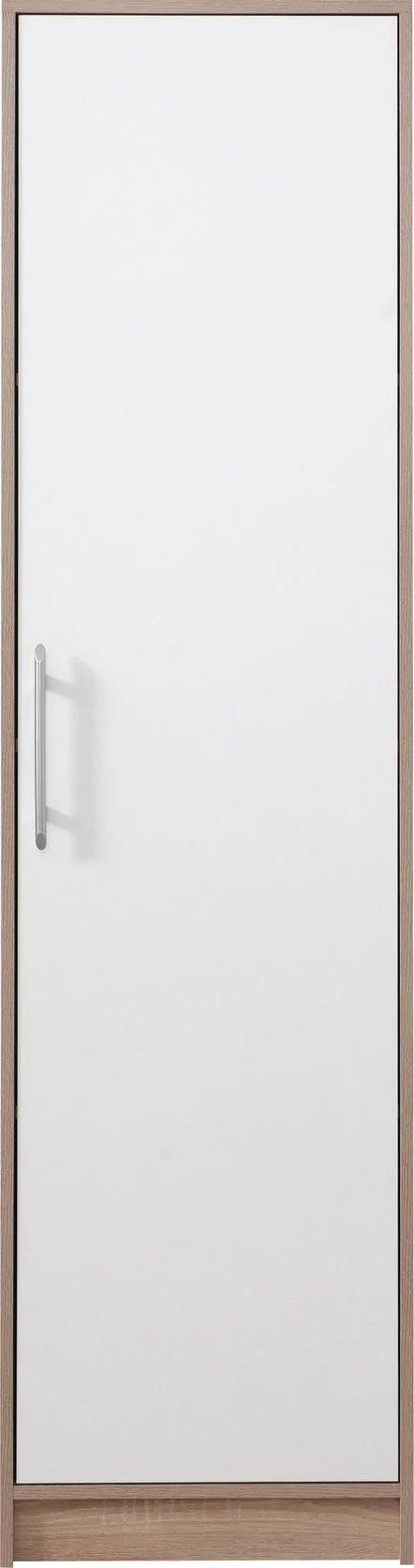 Poličková skriňa Smart 5 L/P biela/dub sonoma 50x190x56