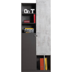 Poličková skriňa Tablo 4 grafit/enigma 90x195x40