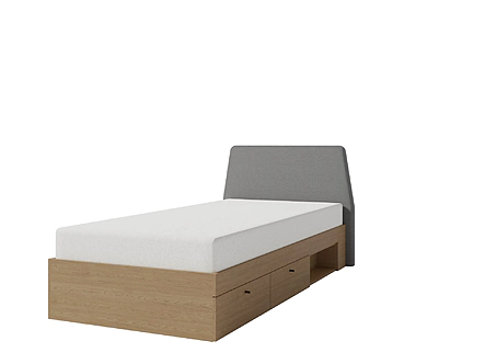 Posteľ s úložným priestorom AE12 L/P (bez matraca) eukalyptus 212x107x88