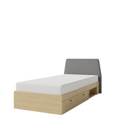 Posteľ s úložným priestorom AE12 L/P (bez matraca) piesková 212x107x88