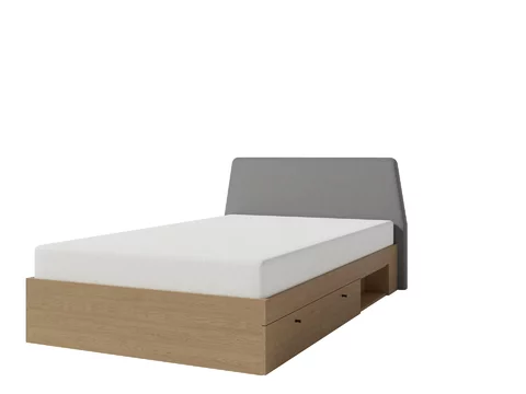 Posteľ s úložným priestorom AE13 L/P (bez matraca) eukalyptus 212x137x88
