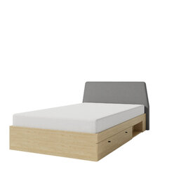 Posteľ s úložným priestorom AE13 L/P (bez matraca) piesková 212x137x88