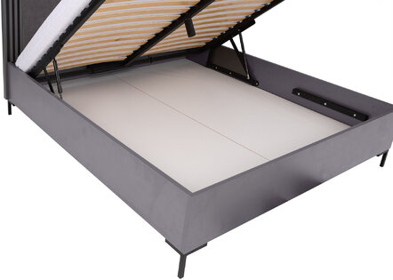 Posteľ s úložným priestorom AL19 dub estana/antracit 168x208x94,5