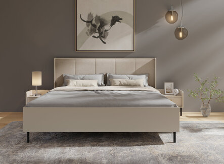 Posteľ s úložným priestorom GR14 piesková 168x208x95,5