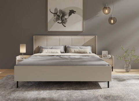 Posteľ s úložným priestorom GR14 piesková 168x208x95,5