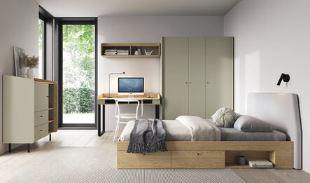 Regál AE06 eukalyptus 80x42x170