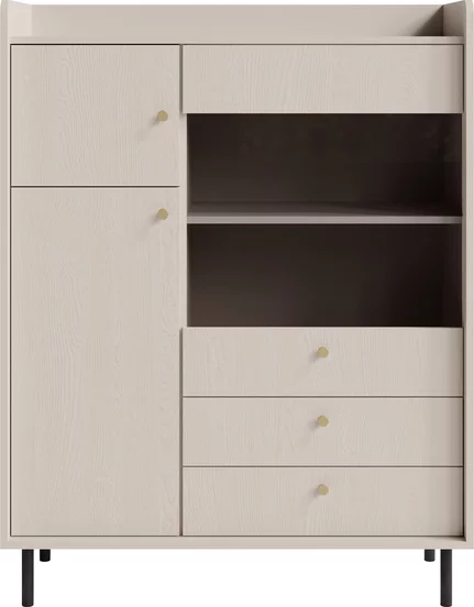 Regál GR02 piesková 103,5x42x133