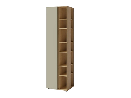 Regál LC04 eukalyptus/dub baltik 55x40x195