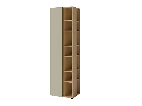 Regál LC04 eukalyptus/dub baltik 55x40x195