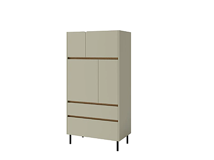 Regál LC05 eukalyptus/dub baltik 80x40x165