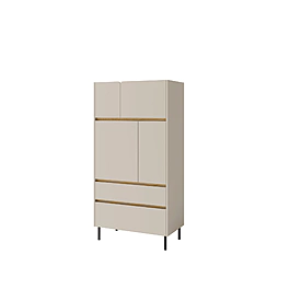 Regál LC05 piesková/dub olejovaný 80x40x165