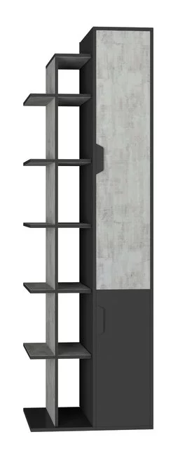Regál NN04 grafit/enigma 60x40x195