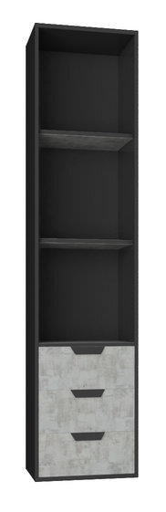 Regál NN06 grafit/enigma 45x40x195