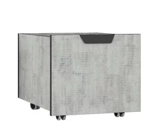 Regál s kontajnerom NN03 L/P grafit/enigma 45x40x195