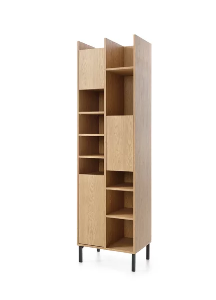 Regál SE04 eukalyptus/dub baltský/čierny onyx 55x40x195