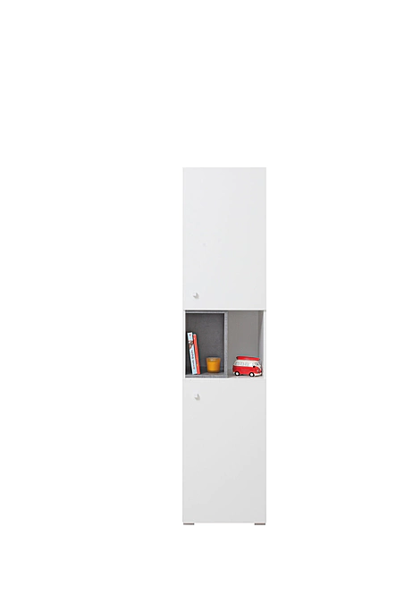 Regál Sigma 5 L/P biela/betón 40x190x40