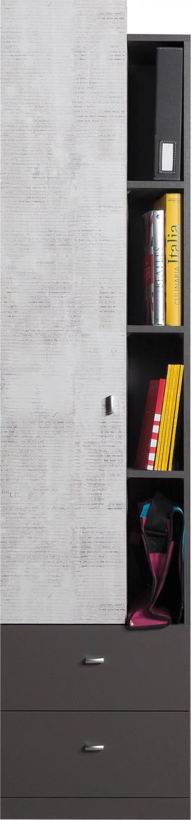 Regál Tablo 5 grafit/enigma 45x195x40