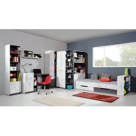 Regál Tablo 6 L/P grafit/enigma 45x195x40