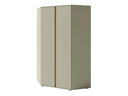 Rohová šatníková skriňa LC02 eukalyptus/dub baltik 95x95x195