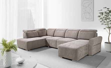 Rohová sedacia súprava U Cawo I 345x203-176x101-87