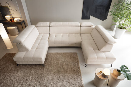 Rohová sedacia súprava U Lago IV 388-334x230-203x108-88