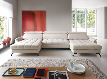 Rohová sedacia súprava U Lago V 410x205-178x108-88