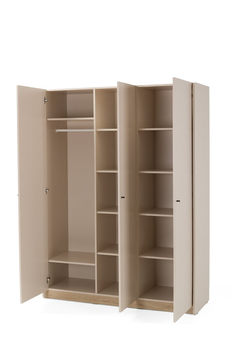 Šatníková skriňa AE01 eukalyptus 145x52x195