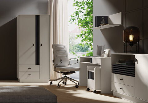 Šatníková skriňa AL01 kašmír 90x60x195